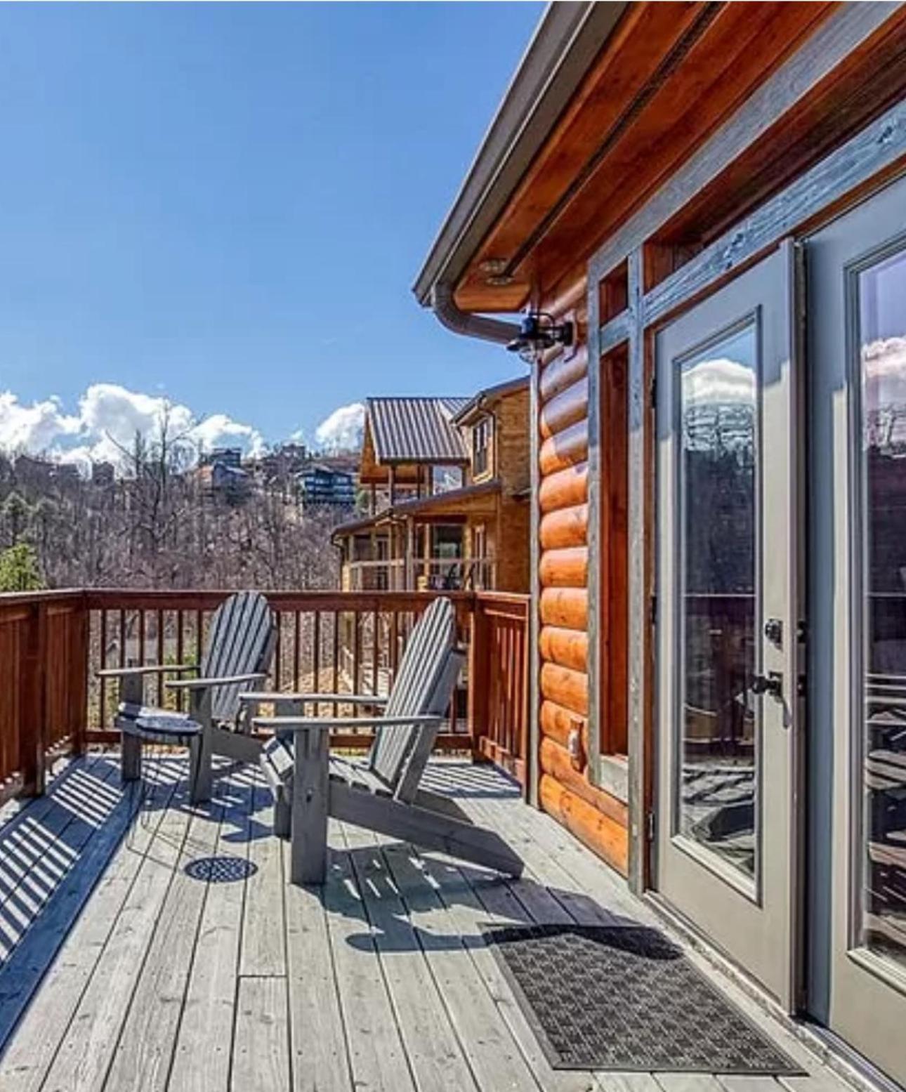Hawk'S View Log Cabin -Mountains In Gatlinburg. Villa Exterior photo